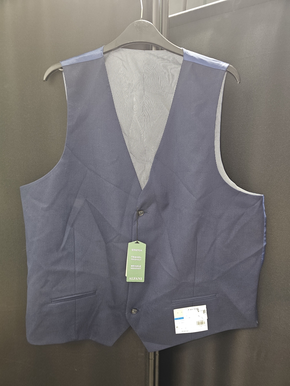 Alfani Men's Navy Blue Dress Vest